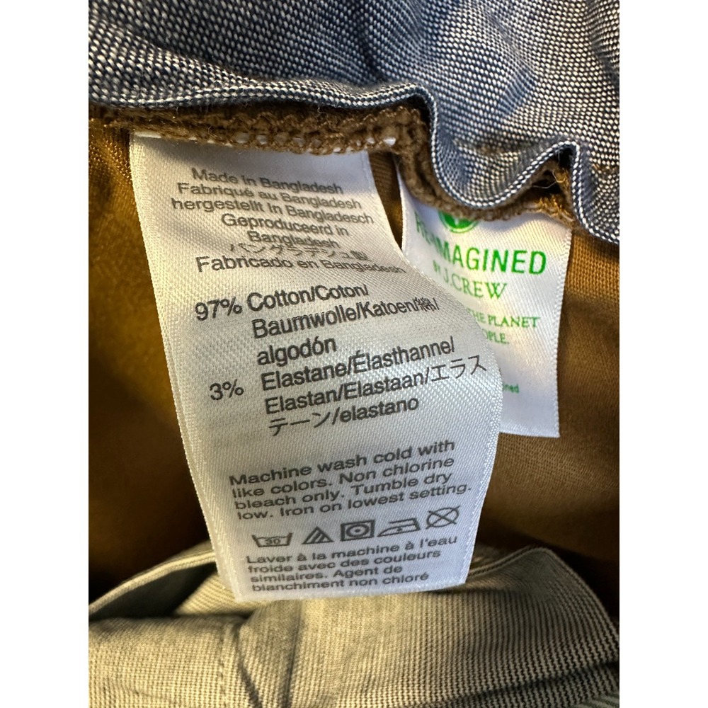 New J.Crew 250 Skinny Fit Stretch Chino Pants Men's Size 34 x 34 Brown Khaki - Picture 7 of 13